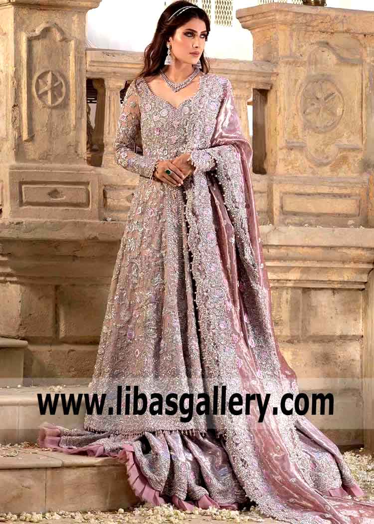 Farah talib Aziz: Pakistani Bridal Lehenga Cambridge London UK Latest Bridal Lehenga Collection