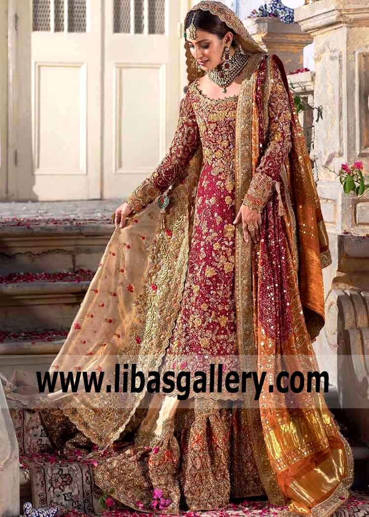 Studio of wedding dresses - Designer of wedding dresses Traditional Chata Patti Farshi Gharara - Farah talib Aziz