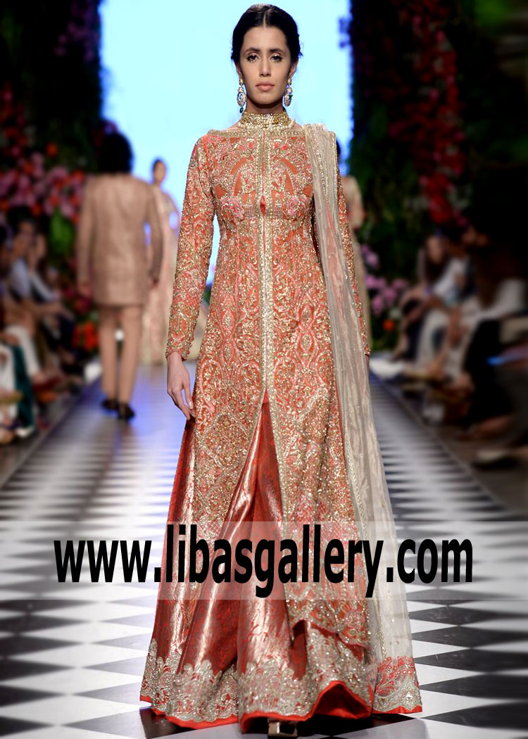 Bittersweet Exquisite Embellishment Jacket and flared Sharara By Faraz Manan