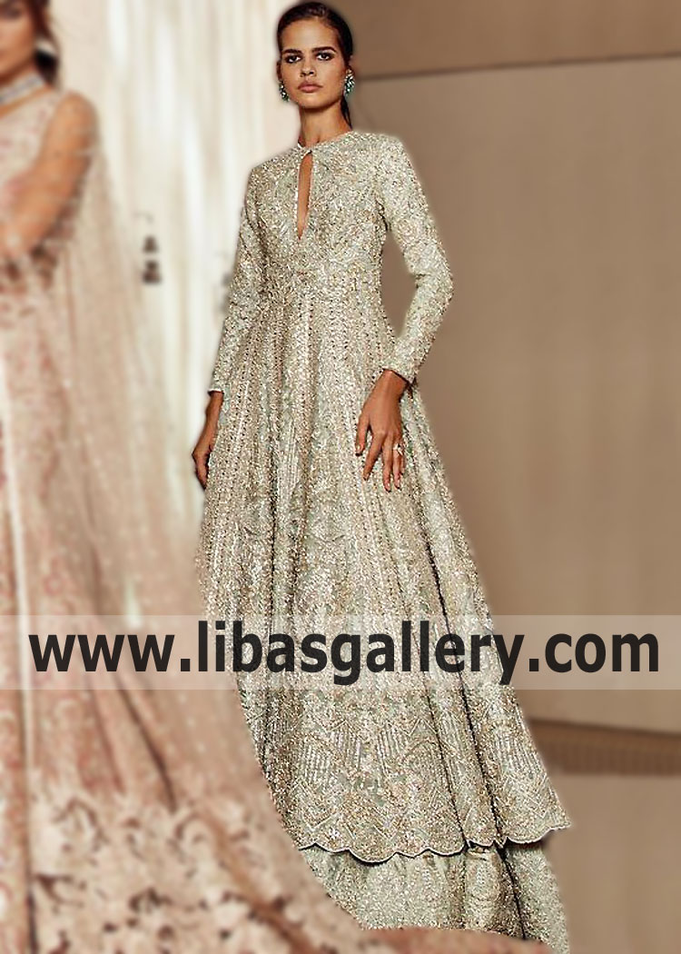Designer Faraz Manan Anarkali Lehenga Suit Stamford Connecticut USA Bridal Couture Wedding Dresses