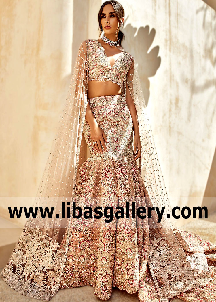 Luxurious Bridal Lehenga Choli Faraz Manan Oxford UK Desi Bridal Lehenga Choli Boutiques