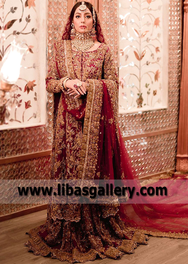 Pakistani Bridal Lehenga Dress Saddle River New Jersey NJ USA HSY Luxurious Bridal Gown