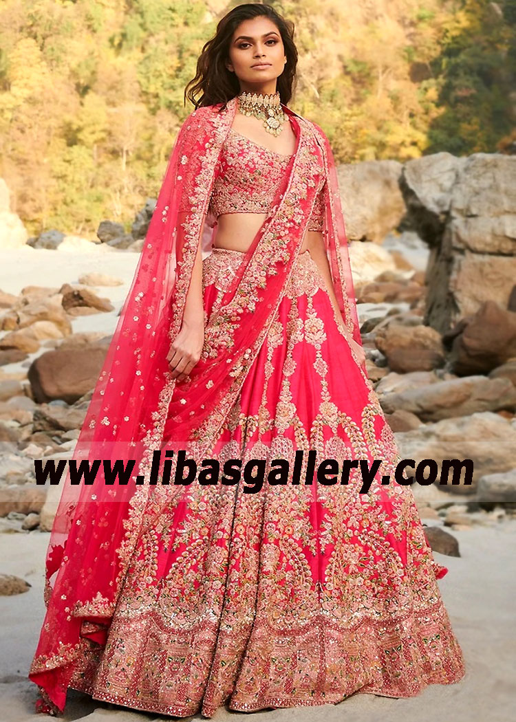 Red Bridal Lehenga Dolly J Red Bridal Lehenga Collection India Designer Lehenga