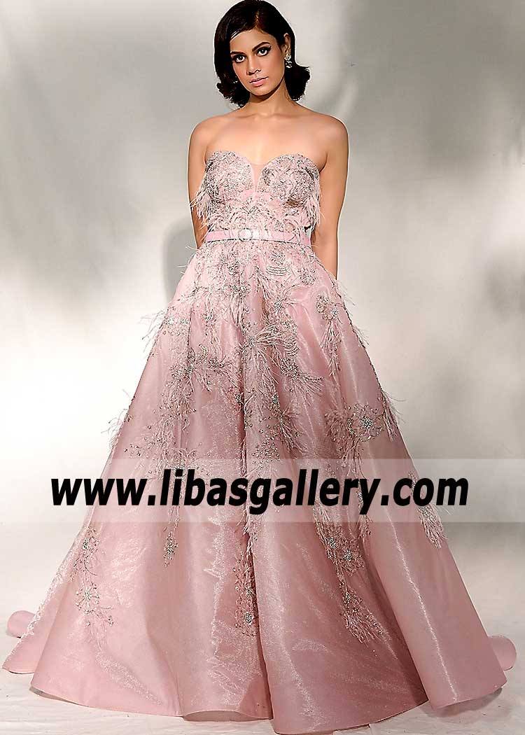 Blush Lantana Embellished Gown