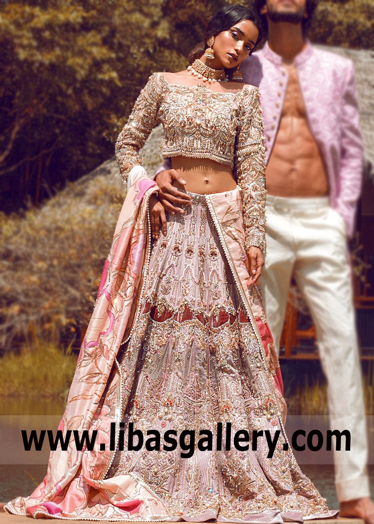 Pakistani Designer Lehenga Iselin New Jersey NJ US Pakistani Gown Collection Boutique Online