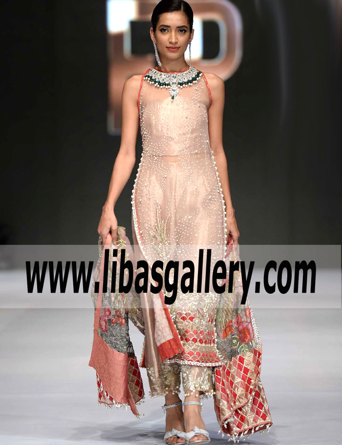 Gorgeous Puce Carnation Embellished Dress for Formal Occasions