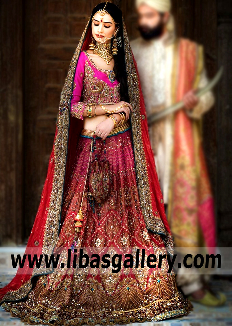 Nilofer Shahid Wedding Dresses Farmington Hills Michigan USA Pakistani Indian Bridal Lehenga
