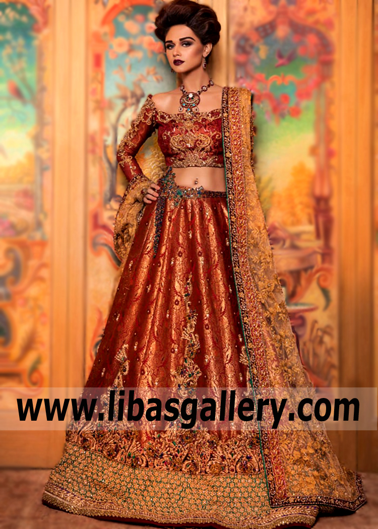 Nilofer Shahid Dresses | Nilofer Shahid Wedding Lehenga | Asian Bridal Lehngas Edinburgh UK