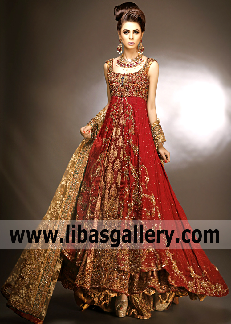 Designer Nilofer shahid Dresses Artesia California CA USA Dual Layered Gown Dresses