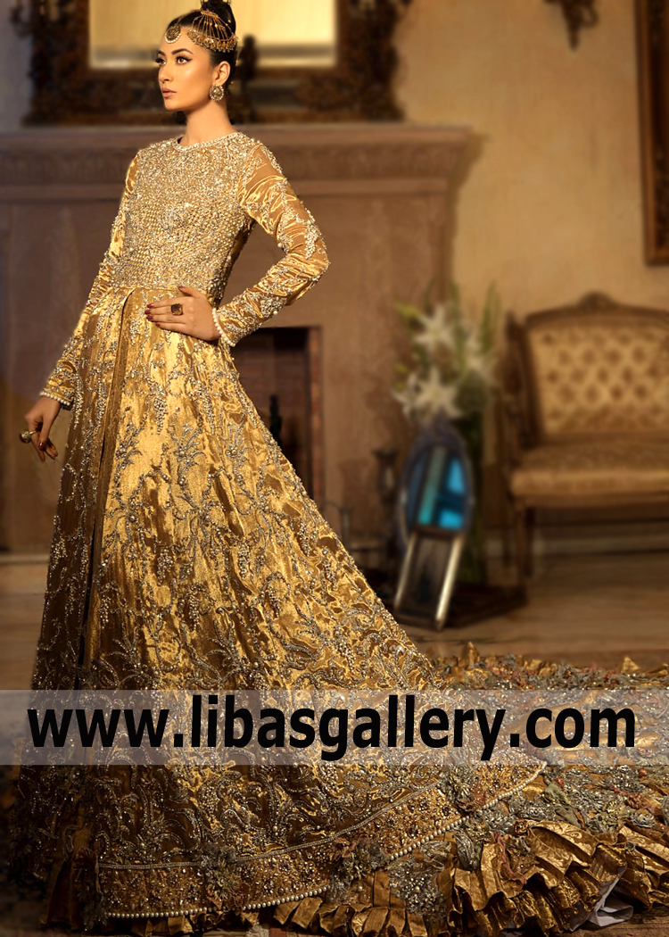 Gold Metallic Aveyron Wedding Gown