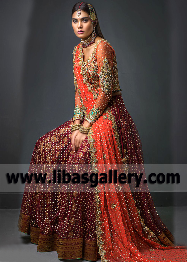 Nomi Ansari Bridal Dresses Pakistani Bridal Dresses Lehenga Choli Designs with Price