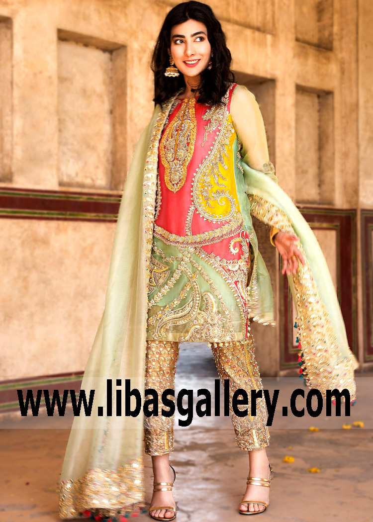 Pakistani Special Occasion Dresses Trends Wedding Dresses Vestal New York NY US Bridesmaid Dresses Mehndi Party Dresses