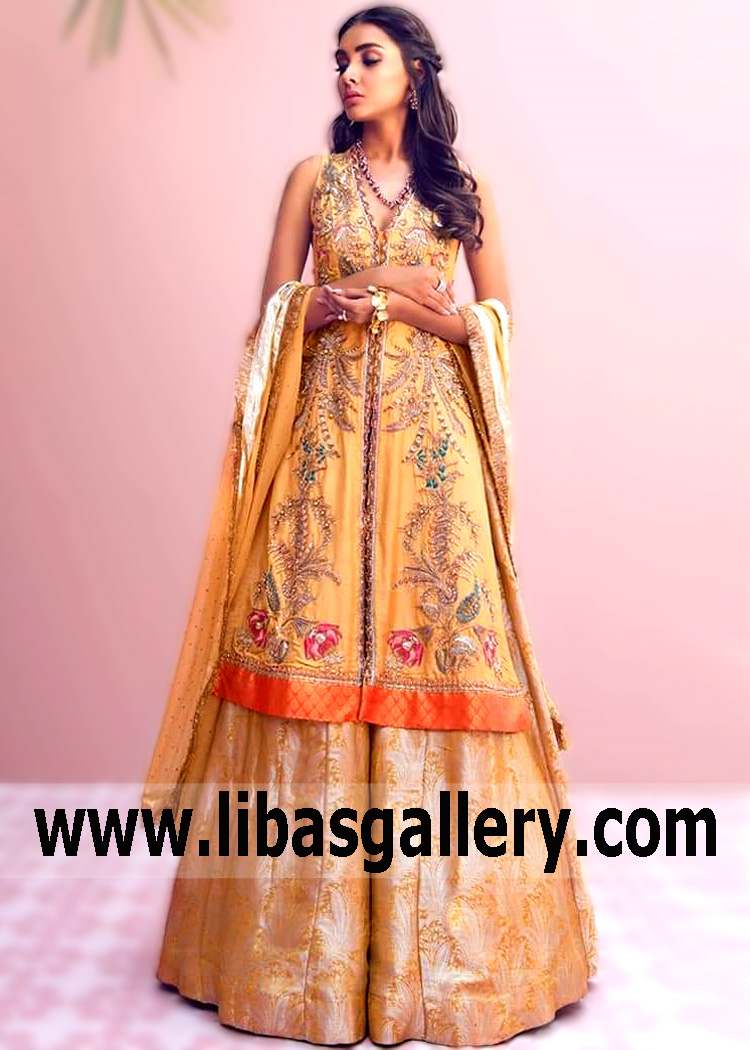 Latest Pakistani Shendi Event Dresses Coventry UK Designer Boutiques Bridal Shendi Event Dresses