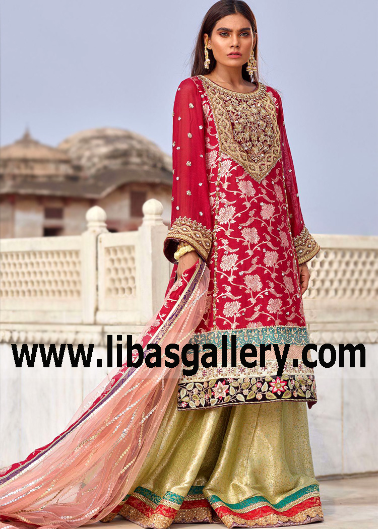 Pakistani Sharara Suits Online | Maharani Designer Boutique