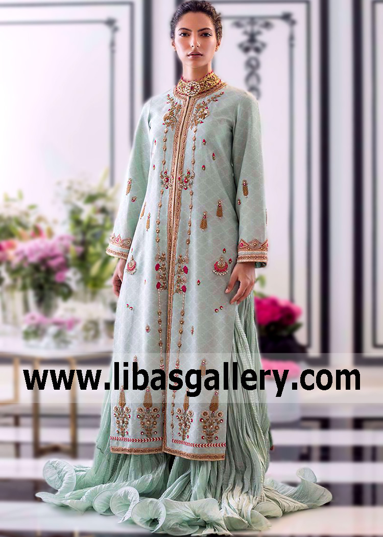 Indian Sharara Suits With Long Kameez | Maharani Designer