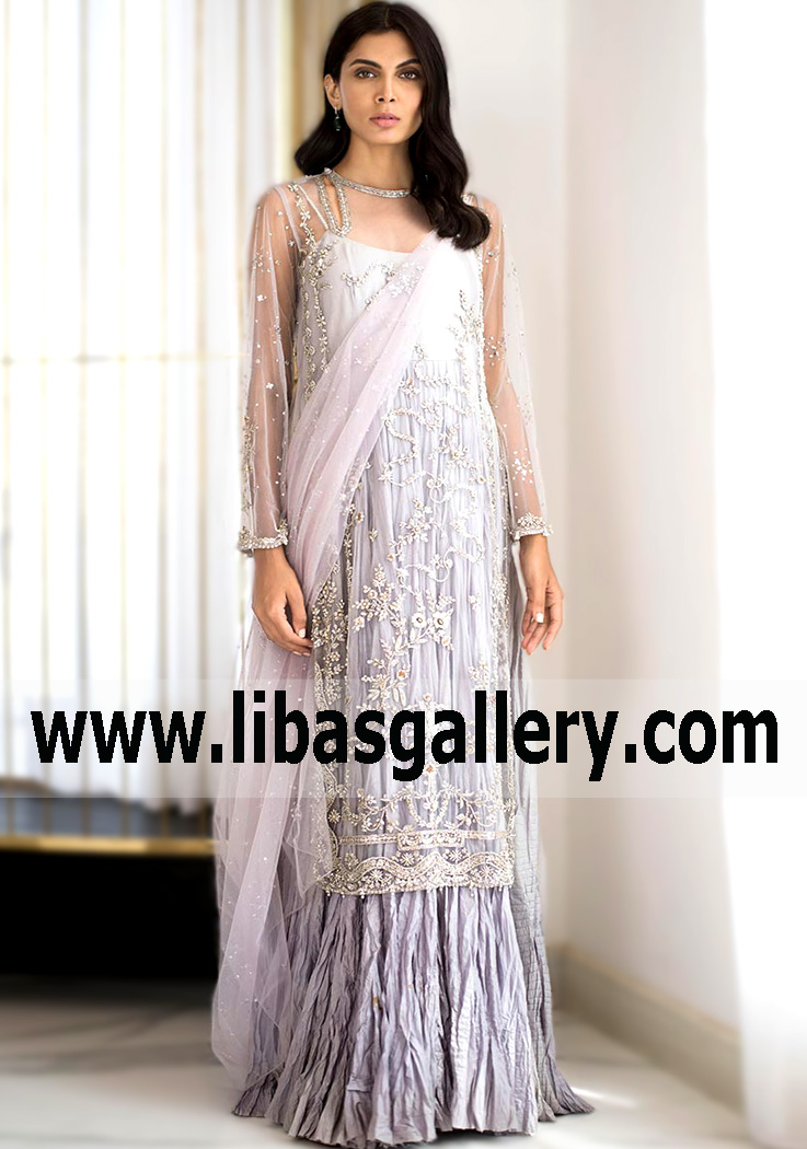 Column Shirt Pishwas Suits for Newlyweds Bolton UK Bridal Dresses Pishwas for Wedding Events