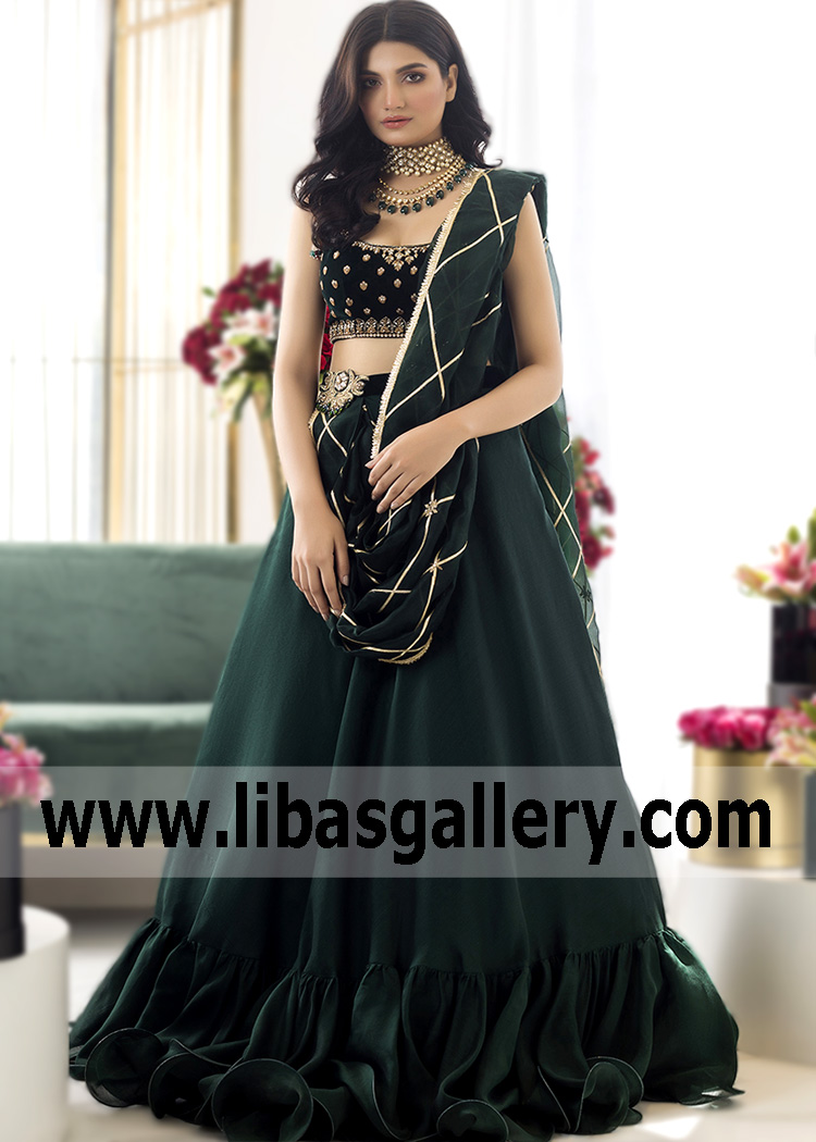 Jungle Green Catelyn Lehenga Choli