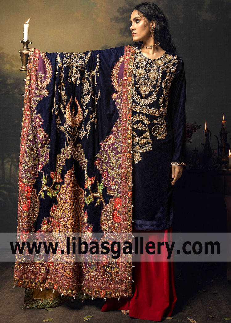 Pakistani Designer Special Wedding Dresses Syracuse New York USA Ali Xeeshan Official Special Occasion Wear