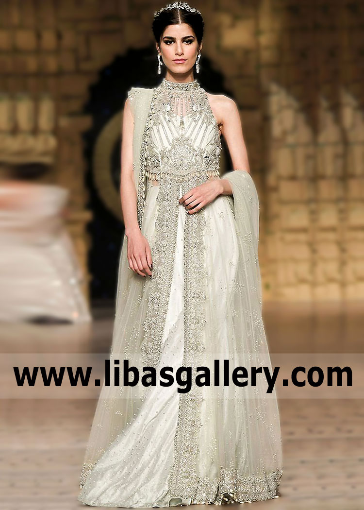 Honeydew Peris Reception Anarkali Lehenga