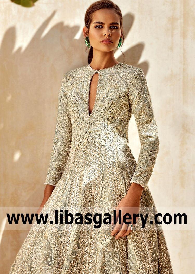 Aqua Light Wedelia Heavy Formal Dress