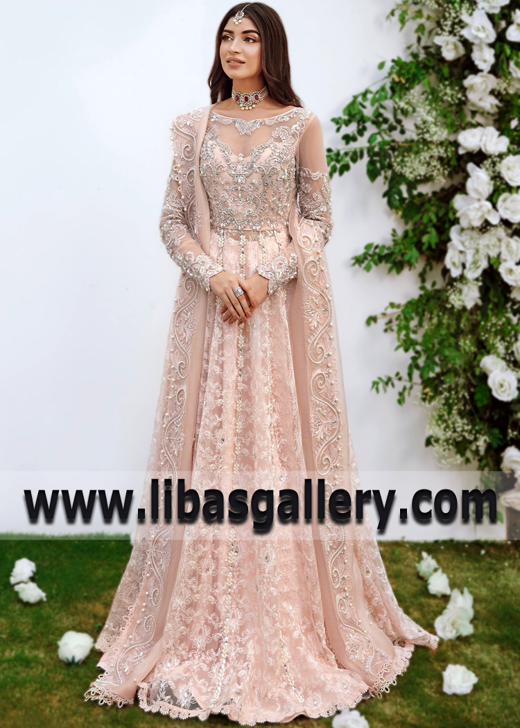 Almond Aretta Anarkali Nikah Outfits