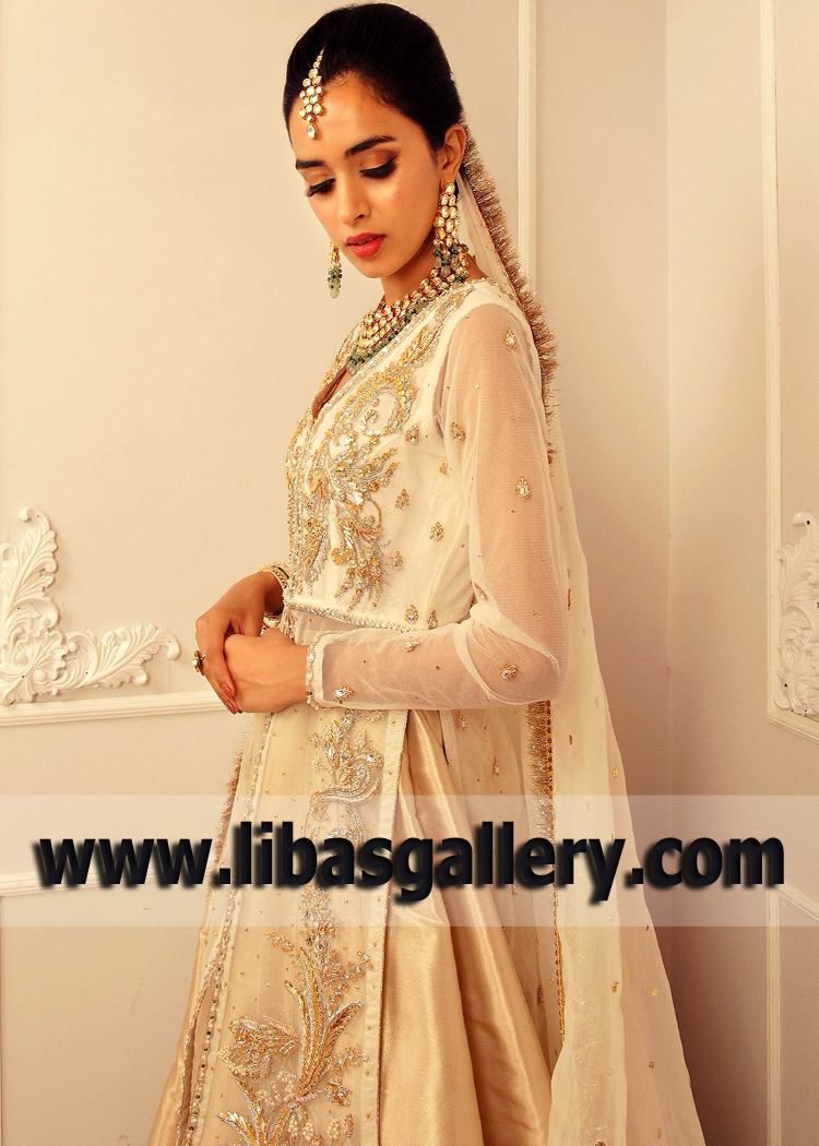 Beautiful Off White Bridal Dress for Nikah and Engagement