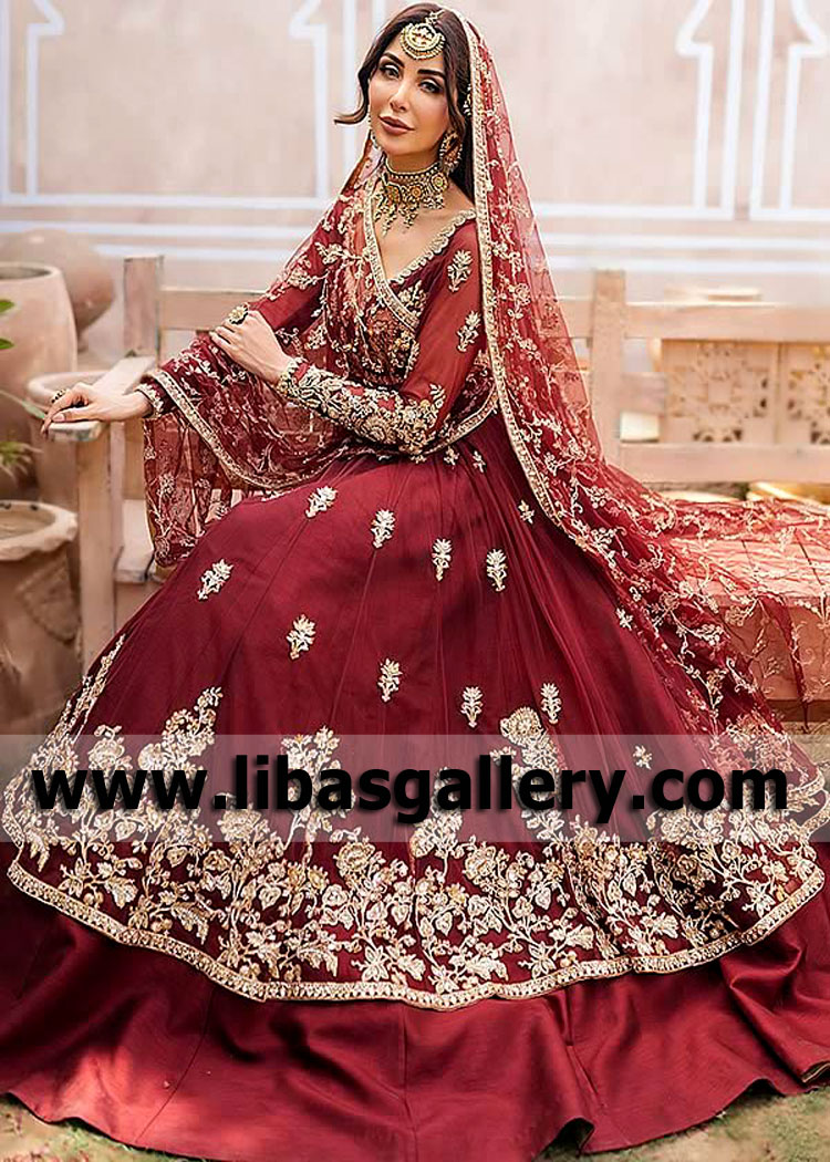 Best Bridal Peshwas Lehenga Chicago Illinois IL USA Pakistani Bridal Anarkali Lehenga