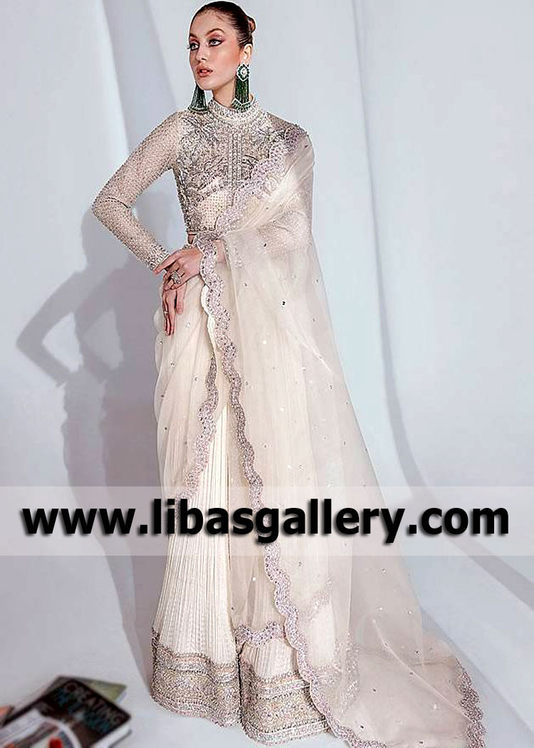 Pakistani Bridal Sharara Salisbury London UK Best Bridal Sharara Suits for Wedding Occasions