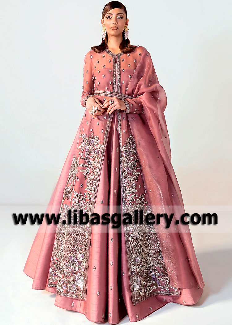 Mauvelous Anemone Designer Lehenga With Pockets