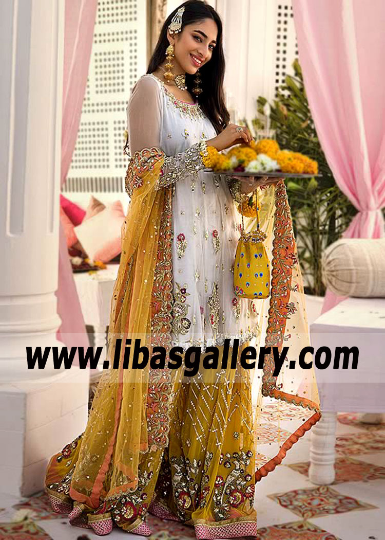 Best Wedding Sharara Suit Miami Florida USA Designer Sharara Suits Pakistan
