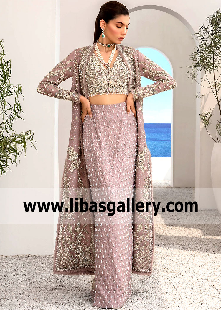 Lilac Daisy Embellished Jacket Suits