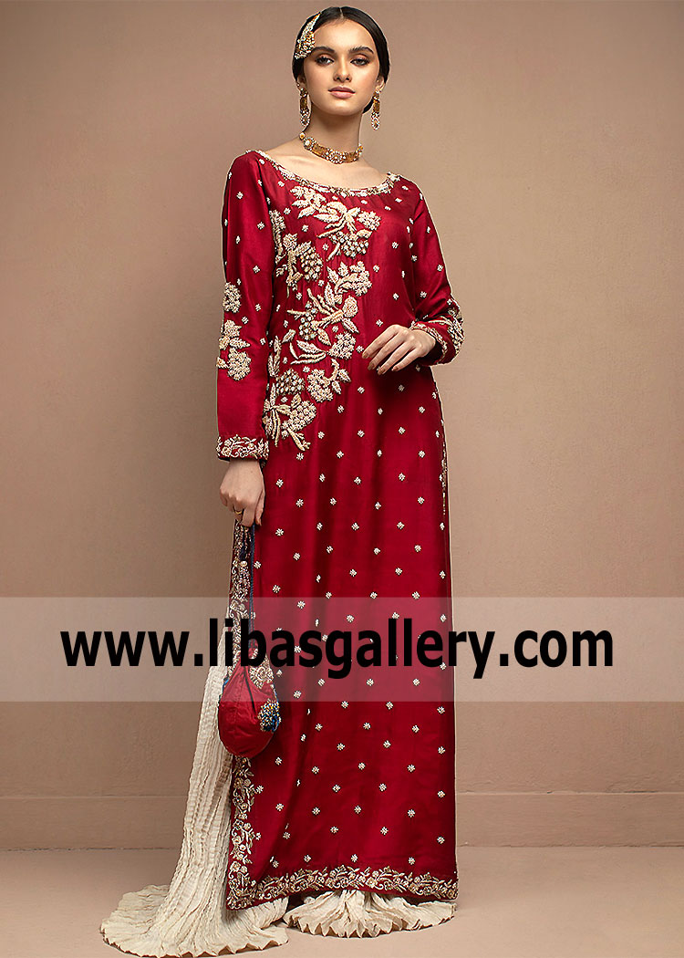 Pakistani Special Occasion Dresses Wedding Sharara Dresses UK USA Canada Australia Saudi Arabia