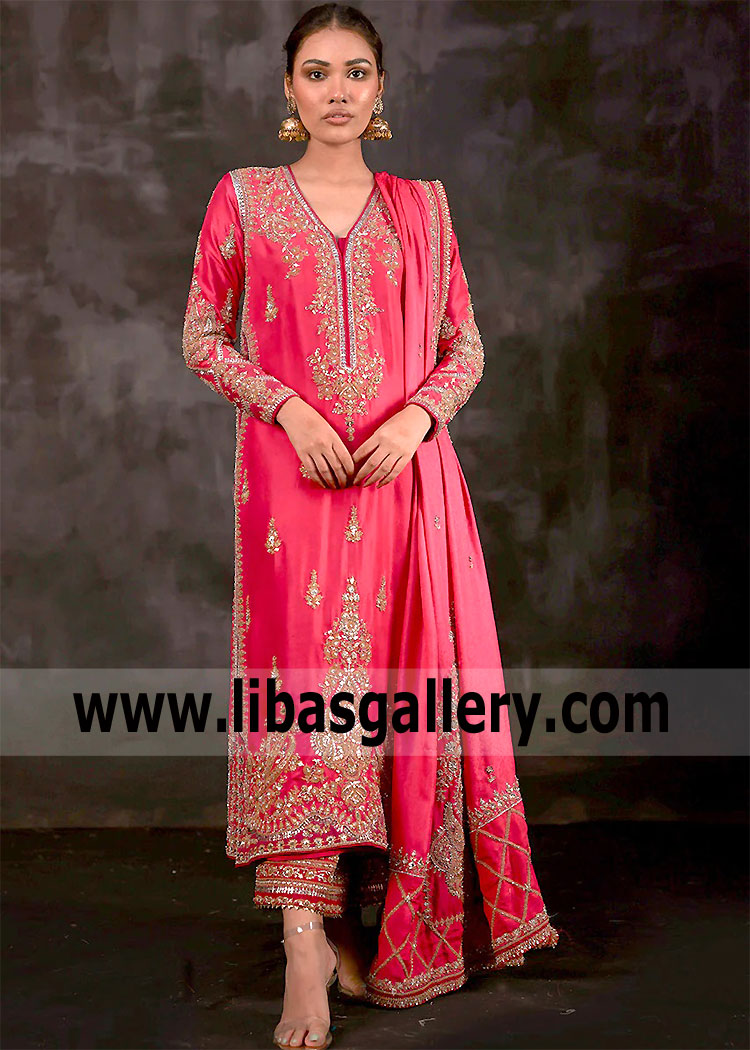 Brink pink Petunia Occasional Dress