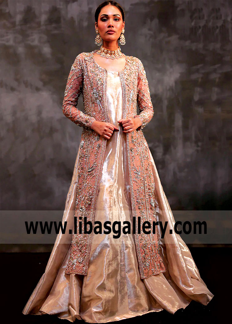 Vivid Tangerine Wedding Lehenga for Special Occasions and Celebrations