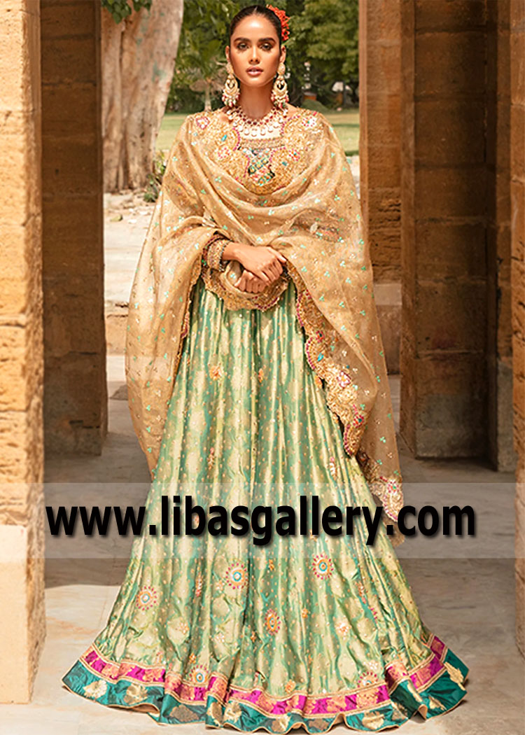 Designer Heavy Lehenga Choli Dress for Wedding Functions Bridal Occasion Pakistan