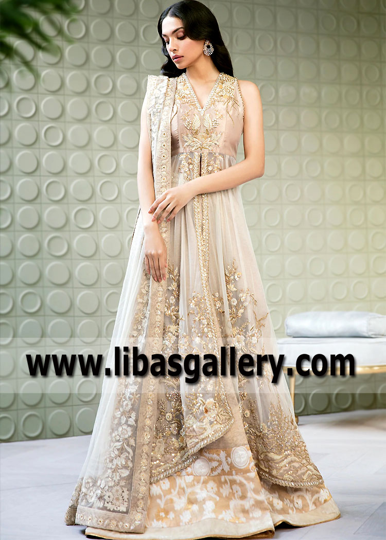 Engagement Bridal Gown Houston Texas TX USA Best Bridal Gown with Lehenga