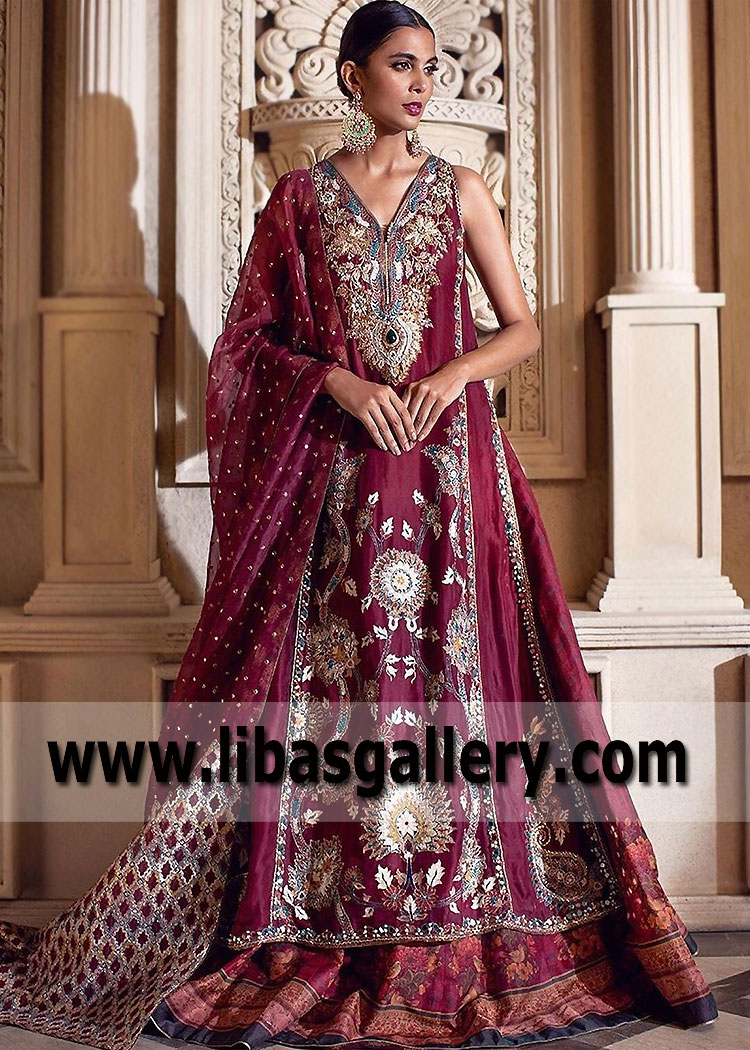 Purple silk designer wedding lehenga suit - G3-WSS40088 | G3fashion.com