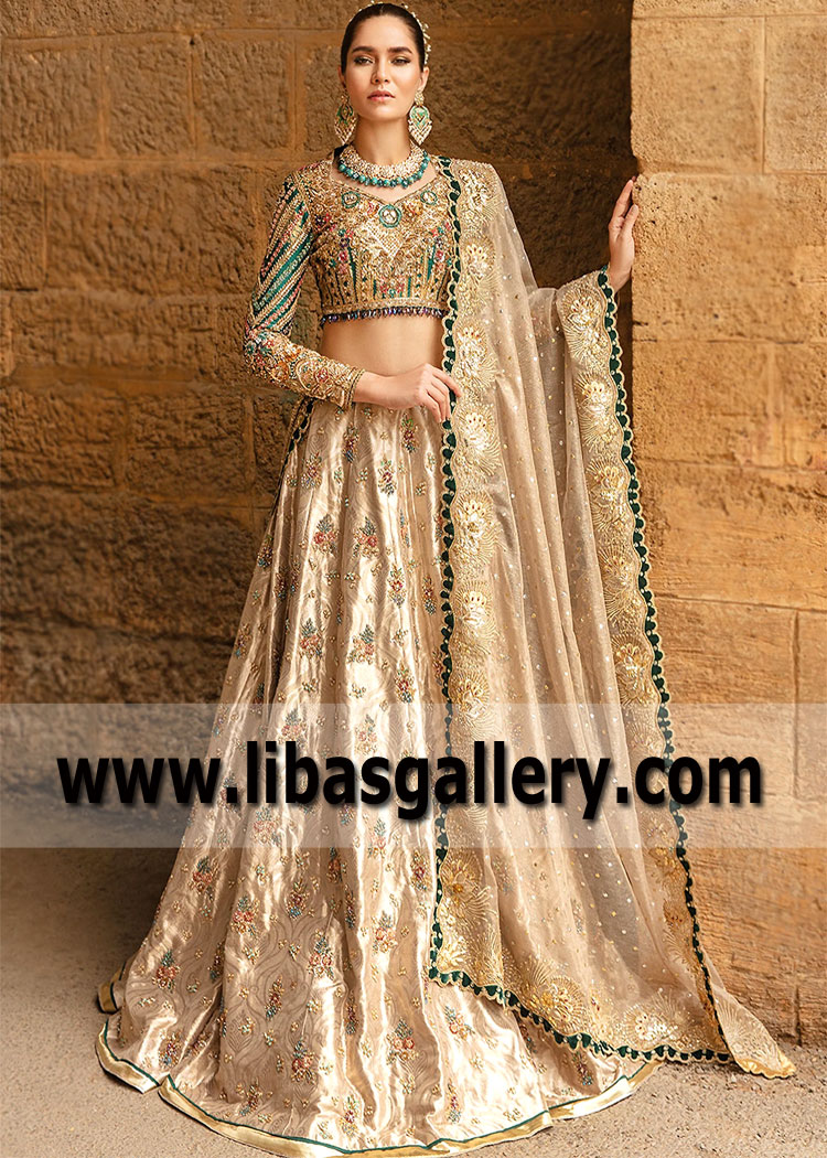Pakistani Bridal Lehenga Choli Leicester UK Tena Durrani Lehenga Dresses Collection for Newlyweds