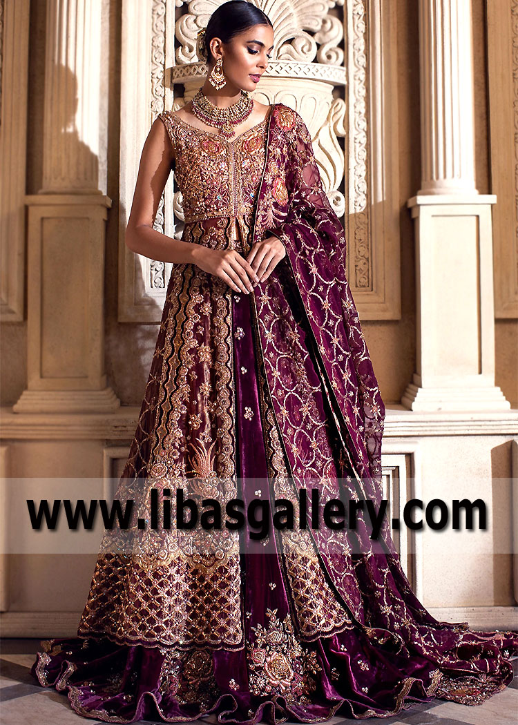 Luxurious Bridal Gown Greater Manchester UK Buy Tena Durrani Bridal Gown Lehenga Online