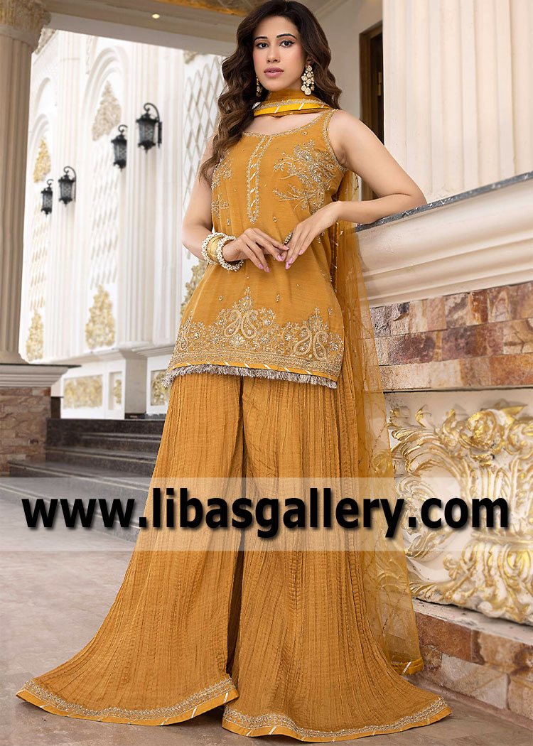 Latest Pakistani Sharara Dresses Newcastle England UK Wedding Dresses Designs