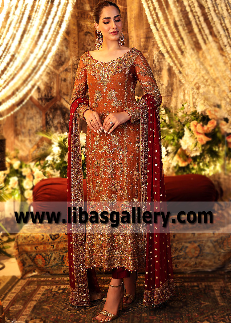 Pakistani Wedding Dress Aisha Imran Fairfield New Jersey USA Designer Bride Sister Wedding Dresses