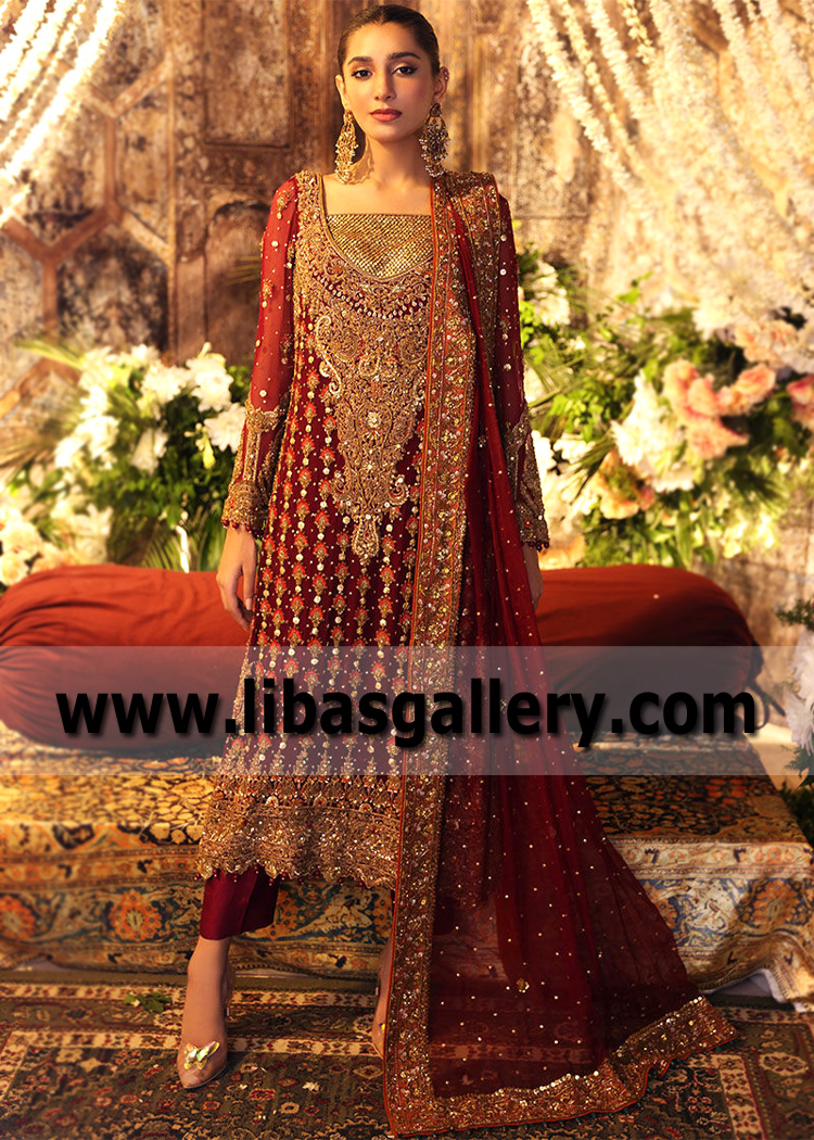 UP Maroon Alexandrite Wedding Dress