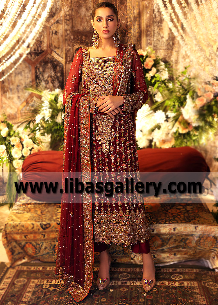 UP Maroon Alexandrite Wedding Dress