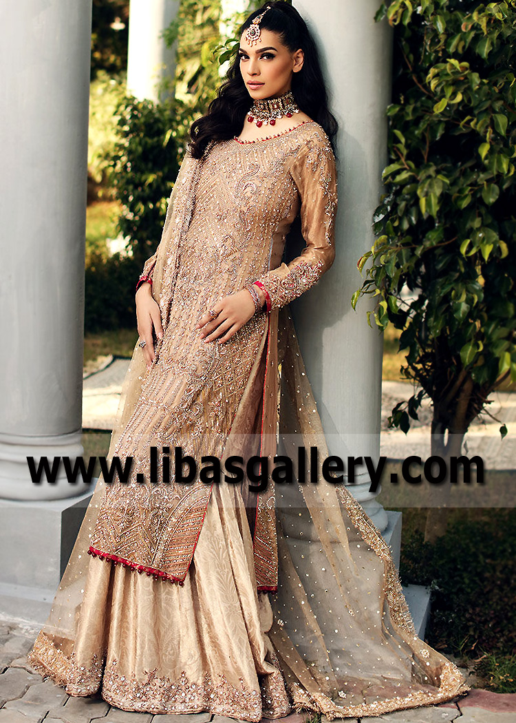 Fallow Golden beryl Shirt with Gharara