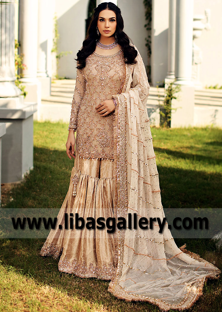 Bridal Wedding Gharara Bridal Dresses Pakistan Bridal Outfit Pakistani Frogner Oslo Norway Gharara Dresses