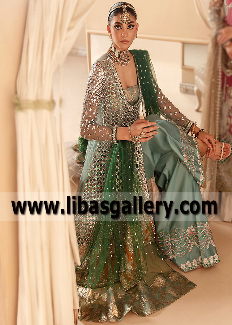 Camouflage Green Ekanite Peplum