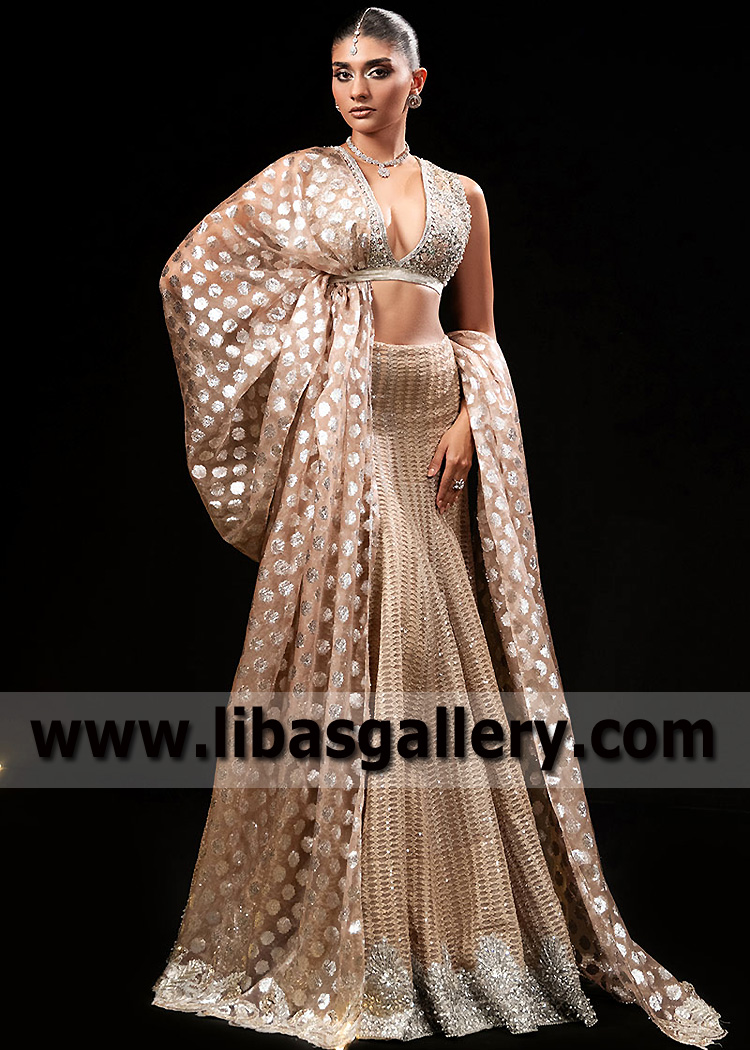 Bridal Lehenga for Walima Reception Salisbury London UK Latest Haute Form Bridal Mermaid Lehenga Designs