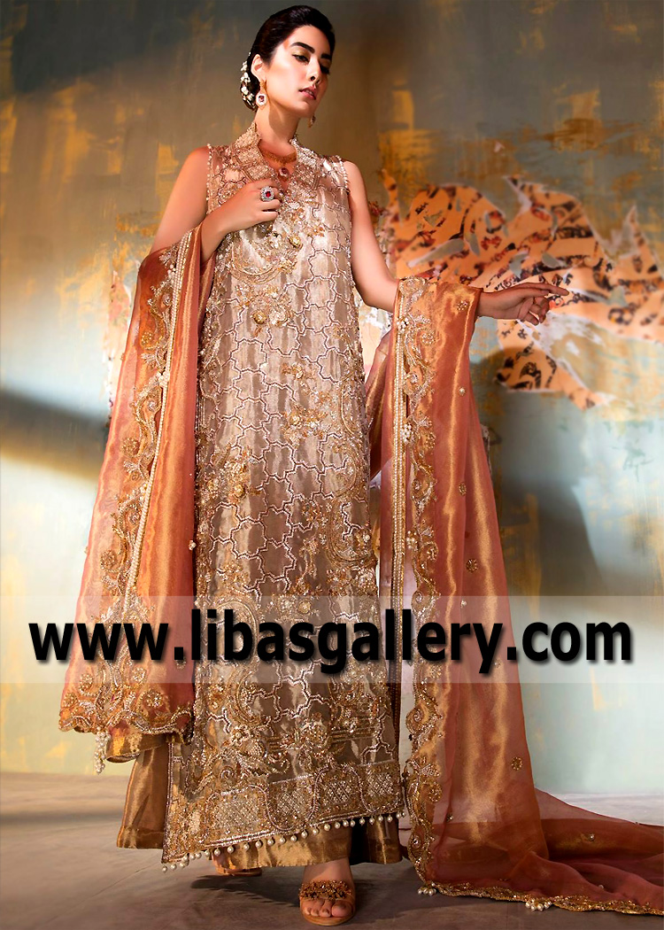 Light Gold Taaffeite Lehenga