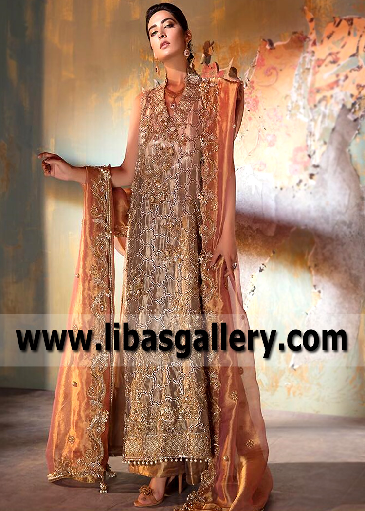 Light Gold Taaffeite Lehenga