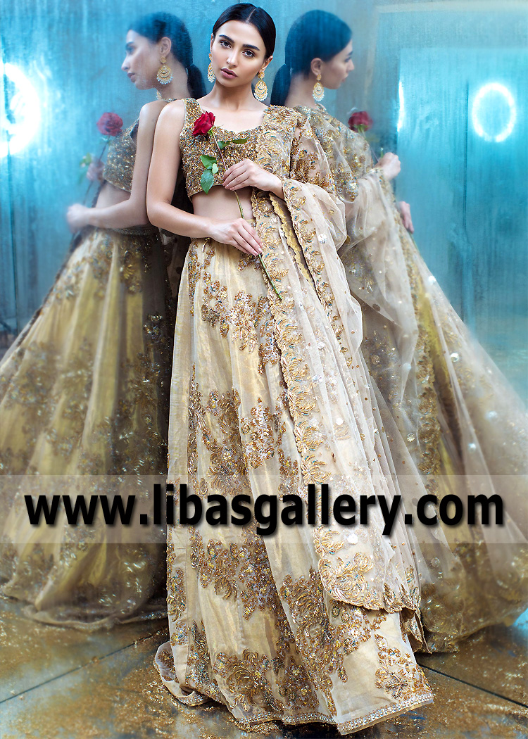 Pakistani Bridal Lehenga Choli Dress Saddle River New Jersey NJ USA Luxurious Bridal Lehenga Choli